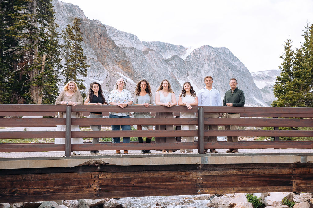 The Elevate Real Estate team in the Snowy Range mountains near Laramie, Wyoming
